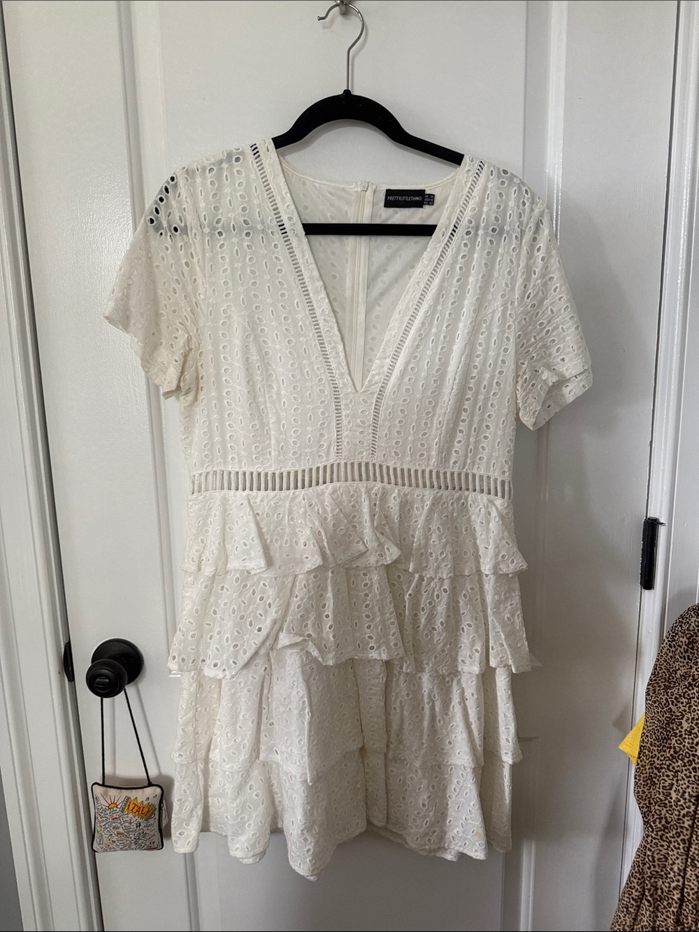 White Eyelet Ruffle Mini Dress - Dorothy Perkins
